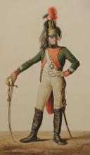 Photo 4 : LEJEUNE, GENERAL BARON : COLLECTION OF SEVEN FACSIMILES, Watercolors representing the Army of the Consulate. 27313