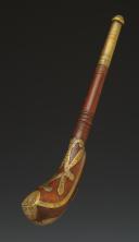 Photo 4 : OPIUM PIPE IN WOOD AND BRASS, First half of the 19th century. 33715