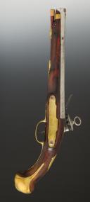 Photo 6 : PISTOLET D'ARÇON D'OFFICIER DES GARDES DU CORPS DU ROI D'ESPAGNE,  modèle de 1789. Fin du 18ène siècle, règne de Charles IV. 34591