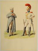 Photo 1 : ROUSSELOT Lucien AQUARELLE ORIGINALE, CARABINIER, RÉGLEMENT DE 1812 PAR BARDIN.