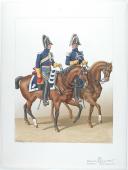Photo 1 : 1830. Gendarmerie Royale des Départements. Gendarme Sous-Lieutenant.