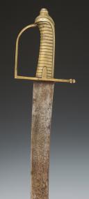 INFANTRY SABER OF A REGIMENT OF FOOT GRENADIERS, known as a briquet, model 1776, Revolutionary period. Item number 28816.