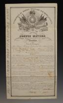 CONTRACT BETWEEN THE MILITARY EXCHANGE OF OISE AND VICTOR JEAN BAPTISTE BERTRAND, class of 1844, signed on March 27, 1846. 18999-18
