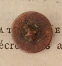 Photo 2 : BOUTON TROUPE DU GÉNIE, Premier Empire. 20737-60