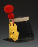 Photo 5 : SHAKO D'OFFICIER SUBALTERNE DE LA GARDE DE CLERMONT (dans l'Oise), Présidence de Louis-Napoléon Bonaparte. 32343R