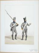 1817. Bataillons Coloniaux. Fusilier (1er Bataillon), Caporal (3e Bataillon)