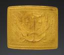REPLICA OF A NAVAL OFFICER BELT BUCKLE PLATE, in the style of the regulation of the 1st Prairial year XII (May 21, 1804), Late 19th century. Reference number 30286.