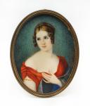 PORTRAIT MINIATURE REPRÉSENTANT PAULINE BONAPARTE, Premier Empire. Fabrication début XXème siècle. 33713-1