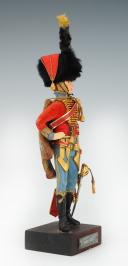 Photo 2 : MARCEL RIFFET - FIRST EMPIRE HUSSAR: dressed figurine, 20th century. 26432