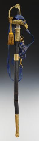 Photo 2 : MARINE OFFICER'S SABER AND BELT, Third Republic. 28476