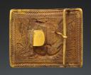 Photo 2 : REFRAPPE D'UNE PLAQUE DE CEINTURON D'OFFICIER DE MARINE, modèle du règlement du 1er Prairial an XII (21 mai 1804), Fin du XIXème siècle. 30286
