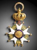 Photo 2 : Exceptional Grand Cross jewel of the Legion of Honor in diamonds offered by Napoleon III to Achille Fould on August 14, 1857, after the inauguration of the "New Louvre.".   COLLECTION PHILIPPE MISSILLIER, Étude Giquello, Drouot - salles 5-6, les 6 & 7 mars 2025