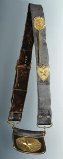 Photo 2 : Pouch of an officer of the Train des Equipages, model 1872, Third Republic.