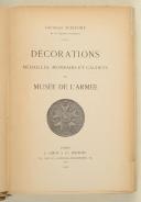Photo 2 : SCULFORT (Lt.). Décorations, médailles, monnaies et cachets du Musée de l'armée. Paris, Leroy, 1912, in-12, br. couv. impr.