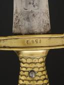 Photo 4 : FOOT ARTILLERY SABRE-BAYONET, 1816 model modified during the July Monarchy. 33469