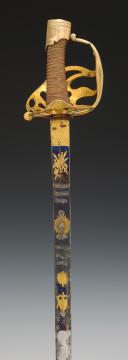 Photo 10 : OFFICER'S SABER OF THE CARABINIERS, circa 1754-1777, Former Monarchy. 30544