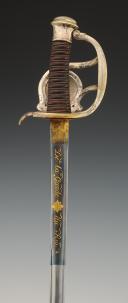 Photo 11 : SABRE D'OFFICIER DE MOUSQUETAIRES DE LA MAISON MILITAIRE DU ROI, 2ème COMPAGNIE (Mousquetaires noirs), modèle 1814, Restauration. 30051