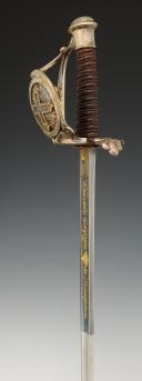 Photo 13 : SABRE D'OFFICIER DE MOUSQUETAIRES DE LA MAISON MILITAIRE DU ROI, 2ème COMPAGNIE (Mousquetaires noirs), modèle 1814, Restauration. 30051