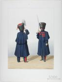 1824. Garde Royale. Régiment d'Artillerie. Officier Supérieur, Canonnier à Cheval.
