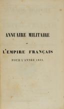 Photo 1 : ANNUAIRE MILITAIRE 1861