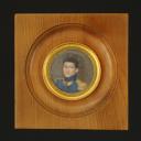OFFICIER D'INFANTERIE, Portrait miniature, Restauration.