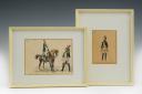 TWO UNSIGNED GOUACHES: Dragoons of the Imperial Guard First Empire. Late 19th century period. 28282-2R