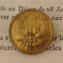 BOUTON D'ADJUDANT COMMANDANT, modèle 24 septembre 1803, Premier Empire. 20737-51