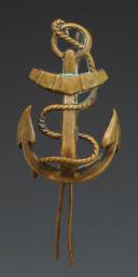 INFANTRY MARINE HEADGEAR INSIGNIA, 1882 model, Third Republic. 29246-48