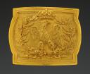 OFFICER'S BELT BUCKLE OF THE FOOT GRENADIERS OR HUNTERS OF THE IMPERIAL GUARD, 1804 model, late 19th-century reproduction. Item number 32582.