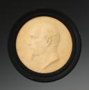 E. FERRET: Medallion depicting Emperor Napoleon III, Second Empire. 33177-1