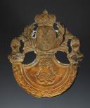 Photo 2 : SHAKO PLATE FROM THE SPECIAL MILITARY SCHOOL OF SAINT-CYR, model 1816, Restoration. 25938