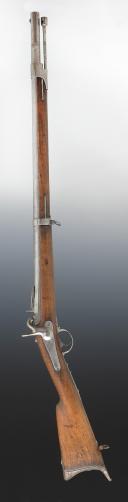 Photo 2 : PERCUSSION WALL GUN, model 1842, FROM THE MUTZIG MANUFACTORY, also known as the "Big carbine", July Monarchy era. 29391R