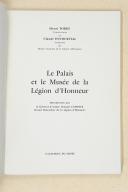 Photo 2 : Palais et Musée de la Légion d’Honneur Catalogue du Musée (vers 1960).