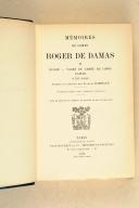 Photo 3 : DAMAS. (Comte de). Mémoires du Comte de Damas. (1785-1862). Paris, Plon, 1922, 2 vol.