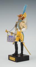 Photo 4 : MARCEL RIFFET - TRUMPET OF THE DRAGONS OF THE IMPERIAL GUARD FIRST EMPIRE: dressed figurine, 20th century. 26427