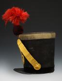 Photo 5 : Anglais  SENIOR OFFICER'S SHAKO OF FUSILIERS OF THE 43rd INFANTRY REGIMENT, model 1830, July Monarchy. 27281