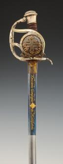 Photo 6 : SABRE D'OFFICIER DE MOUSQUETAIRES DE LA MAISON MILITAIRE DU ROI, 2ème COMPAGNIE (Mousquetaires noirs), modèle 1814, Restauration. 30051
