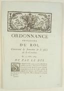 Photo 1 : ORDONNANCE PROVISOIRE DU ROI, concernant la formation et la solde de la Cavalerie. Du 25 juillet 1784. 27 pages