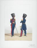 Photo 1 : 1824. Garde Royale. Artillerie à Cheval. Maréchal des Logis-Chef, Capitaine.