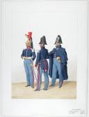 Photo 1 : 1830. Cuirassiers. Lieutenant (4e Régiment - de Berry), Officiers (8e Régiment).