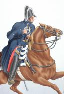 1830. Gendarmerie Royale des Départements. Gendarme à Cheval.