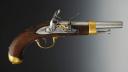 Photo 1 : CAVALRY PISTOL, Year XIII model, from the Imperial Manufacture of Saint Étienne, First Empire. 27670