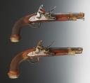 PAIR OF MUSKETEER PISTOLS FROM THE 2ND COMPANY OF THE KING'S MILITARY HOUSEHOLD (Black Musketeers), Restoration period. 30048.