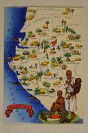 Photo 1 : Carte postale mise en couleurs représentant la région du «CAMEROUN».
