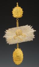 ATTRIBUTS DE BANDEROLE ET GIBERNE D'OFFICIER DES GUIDES DE LA GARDE IMPÉRIALE DE NAPOLÉON III, modèle 1853, Second Empire. 33176