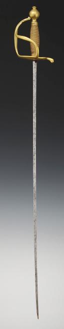 Photo 2 : SABRE DE BAS-OFFICIER D'INFANTERIE; modèle de 1750, Ancienne Monarchie règne de Louis XV, de 1750 à 1767. 34597