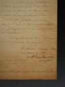 Photo 3 : SIGNED LETTER FROM MARSHAL LAURISTON, Minister of the King's Household, REGARDING A REQUEST FOR A CORDON FOR Mr. FLEURY, Chief Physician of the Naval Hospital in Toulon, May 28, 1824, Restoration period. 29865.