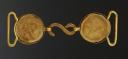 Photo 3 : Belt buckles of an officer from the Grenadiers à Pied or Voltigeurs of the Imperial Guard, Second Empire. 32817