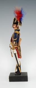 Photo 4 : MARCEL RIFFET - DRUM MAJOR OF THE GRENADIERS OF THE IMPERIAL GUARD FIRST EMPIRE: dressed figurine, 20th century. 26437