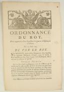 Photo 1 : ORDONNANCE DU ROY, pour augmenter d'un bataillon le régiment d'Infanterie d'Artois. Du 25 août 1745. 3 pages